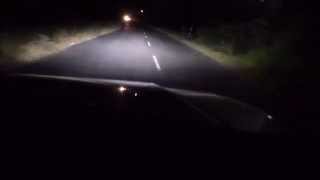 pajero sfx  Headlight Output test of H4 LED Light with 4500 Luminous per bulb