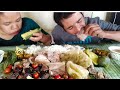 PORK,INTESTINE+MAI TÊ CHHUM+ZAWNGTAH+EN TÂWP NGEI CHI+MIZO NU PA MUKBANG