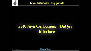 330. Java Collections - Deque Interface