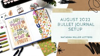 August 2022 Bullet Journal Setup