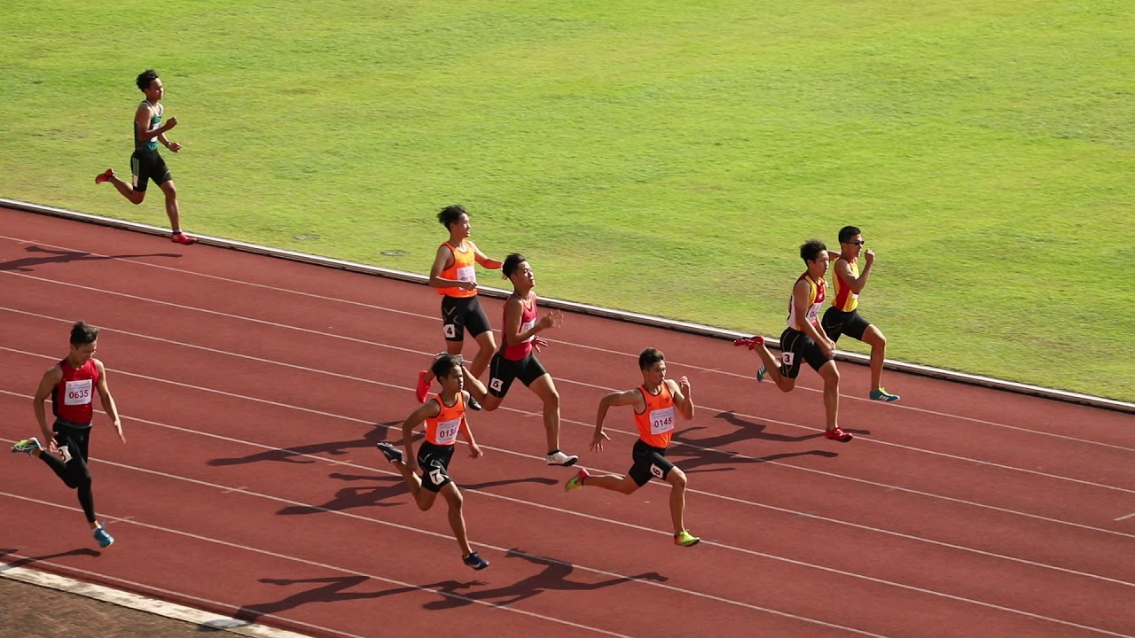 2019 Nationals B Boys 100m SF3 - YouTube