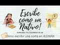 Cómo escribir una carta informal en ALEMÁN para tu examen de B1 🇩🇪/ Este es el mejor TIP ✍️✉