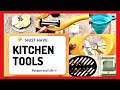 Kitchen tools and equipments and their use - Demo 🧑‍🍳 | @RecipesandLife