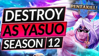 How to Be a PERFECT YASUO MAIN in Season 12: Combos, Mechanics and PRO Tips - LoL Guide