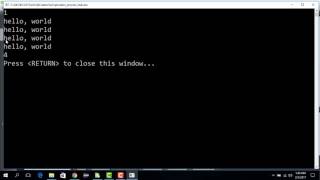 For Loop: Print multiple hello, world!