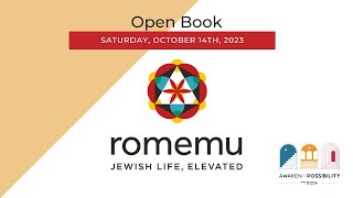 Romemu Open Book - Saturday, October 14th, 2023