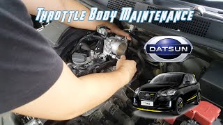 Datsun Go / Nissan March Series How to clean Throttle body / HR12DE engine. GAIN THROTTLE RESPONSE.