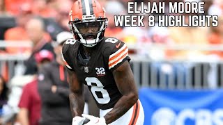 Elijah Moore Week 8 Highlights🔥| Browns vs Ravens