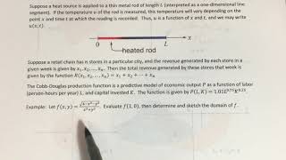 14.1 - Functions of Several Variables (Part 1)