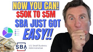 NOW YOU CAN! SBA Opens the DOOR for you New LOANS EASY Rules $10K to $5 Million