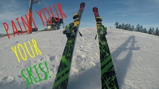 Spray PAINT Your SKIS!