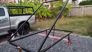 #rooftoptent diy.ยกวางบนรถประกอบตัวเต้นท์เข้ากัน