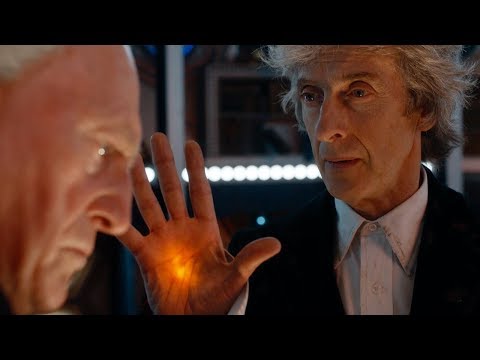 The First Doctor enters the Twelfth Doctor's TARDIS Christmas special preview Doctor Who