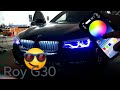 音海roy bmw g30 原廠led轉向頭燈 多色行車燈控制 光型變化開通