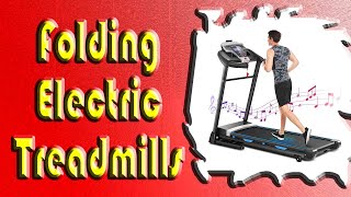 Folding Electric Treadmills ANCHEER  Exercise Machine for Home