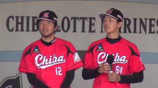 石川歩と二木康太、サッポロビールイメージガール柚木渚さんトークステージ