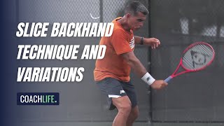 Slice Backhand Technique \u0026 Variations w/ Legendary Coach, Diego Moyano