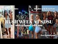 RUSH WEEK AT SDSU: my workout routine, first football game, + rush behind the scenes/life updates!!