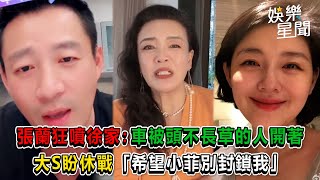 懶人包／張蘭狂噴徐家：車被頭不長草的人開著　大S盼休戰「希望小菲別封鎖我」｜娛樂星世界