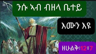 “ንሱ ኣብ ብዘላ ቤተይ እሙን እዩ” (ዘሁልቅ 12፥17)