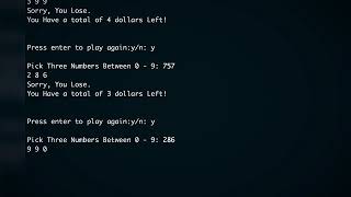 Python Lotto Game