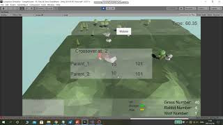 Master thesis project, serious game simulates nature selection based-on Genetic Algorithm 01