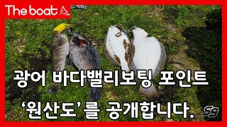 원산도 바다 광어 낚시 포인트를 공개 합니다 #밸리보트