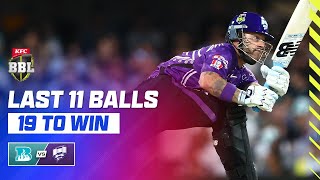 FINAL BALL THRILLER! Brisbane Heat v Hobart Hurricanes | #BBL14