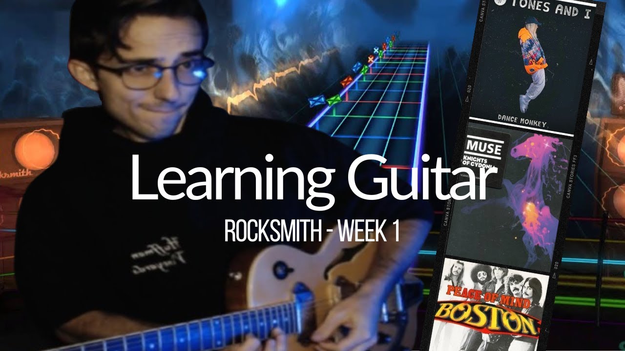 Learning Guitar With Rocksmith - Week 1 - YouTube