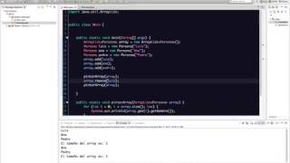 Uso básico de ArrayList en Java