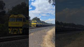 QUBE Steel Train en route to Melbourne #train #railway