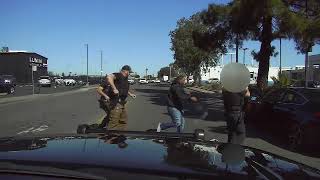 Dash Cam shows Sacramento County Sheriff Deputy kick man in lower back during vehicle stop (ICC-1)
