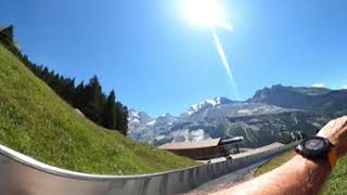 360 Video Oeschinensee Mountain Coaster (Rodelbahn) - Kandersteg, Switzerland (Daily 360° VR Video)