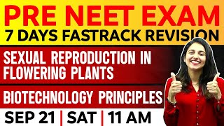 Plus Two Pre Neet Biology | Sexual Reproduction In Flowering Plants & Biotechnology Principles