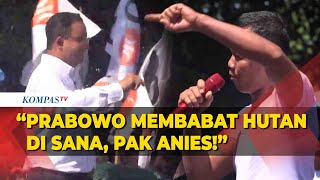 Warga Tiba-Tiba Naik Panggung Kampanye Anies di Padang, Sebut Prabowo Pengkhianat