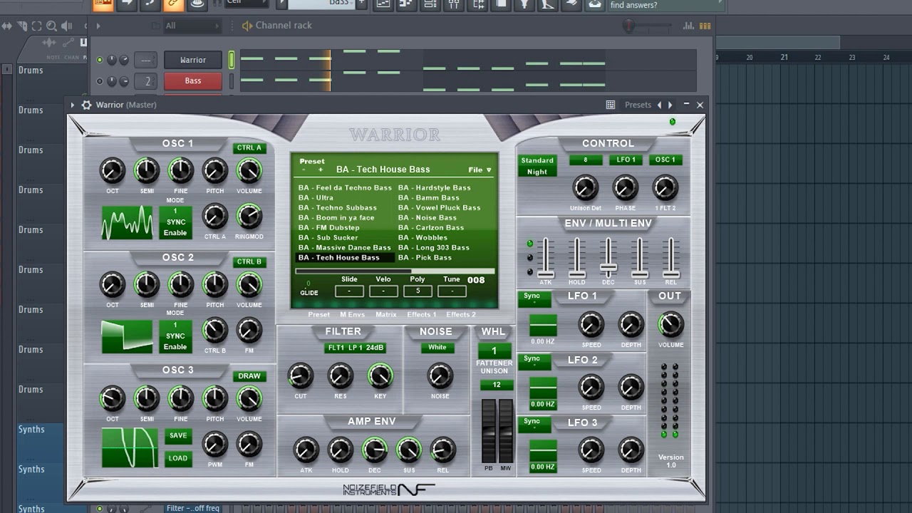 Noizefield Warrior Presets (Free VST Synthesizer Preset Walkthrough ...