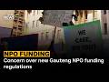 Concern over new Gauteng NPO funding regulations