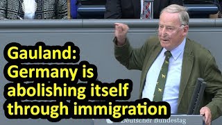 AfD leader Alexander Gauland - Germany is abolishing itself Bundestag English Subtitles Rede speech