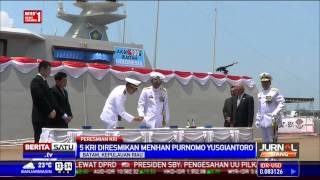 Menhan Resmikan 5 KRI Buatan Anak Negeri