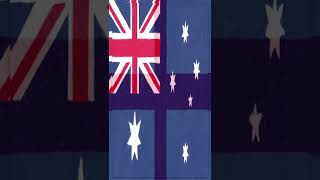 15.8.2023 Metamorphosis´s of Flags 32 #shorts #australia into #england #angleterre #australien