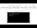 C programming - printf and scanf