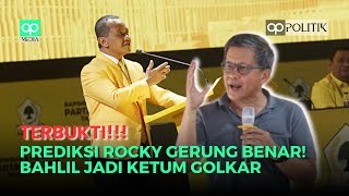 Terbukti!!! Ucapan Rocky Gerung Benar Terjadi Bahlil Jadi Ketum Partai Golkar