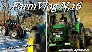 FarmVlog N.16//Eine neue Investition/Wintereinbruch/Mist fahren/Walzen//Oberberger_Agrarvideos