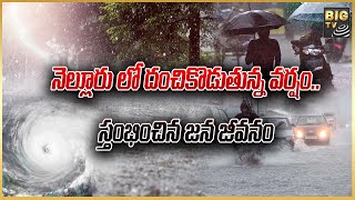 నెల్లూరు లో దంచికొడుతున్న వర్షం | Nellore Dist | Kavali | Heavy Rains | Ap News | Big Tv