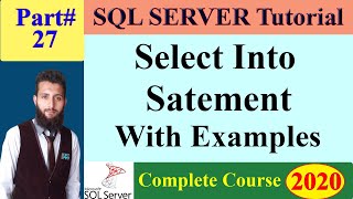 SQL Server Course | 27 SQL INSERT INTO SELECT Statement - Insert all data from one table to another