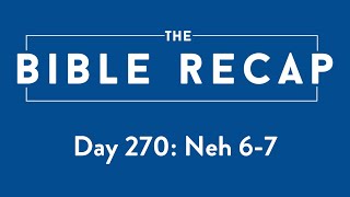 Day 270 (Nehemiah 6-7)