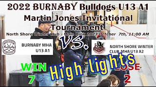 2023 10 7 11 Am Martin Jones Tournament HIGH LIGHTS   Burnaby bulldogs U13A1 vs NSWC U13 A2 At NSWC