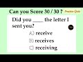 Can You Score 30 / 30 ? | All Tenses Practice test 2 | Test your English | No.1 Quality English