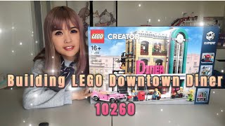 BUILDING LEGO Downtown Diner 10260 - LEGO Creator Expert 16+ Speed building time-lapse video