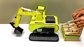 How To Make Hydraulic CAT Excavator From Cardboard DIY At Home How To Make Hydraulic CAT Excavator From Cardboard DIY At Home